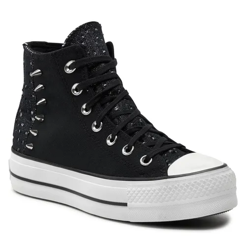 Sneakers aus Stoff Converse Chuck Taylor All Star Lift Platform Chrome A06450C Black/Silver/Black