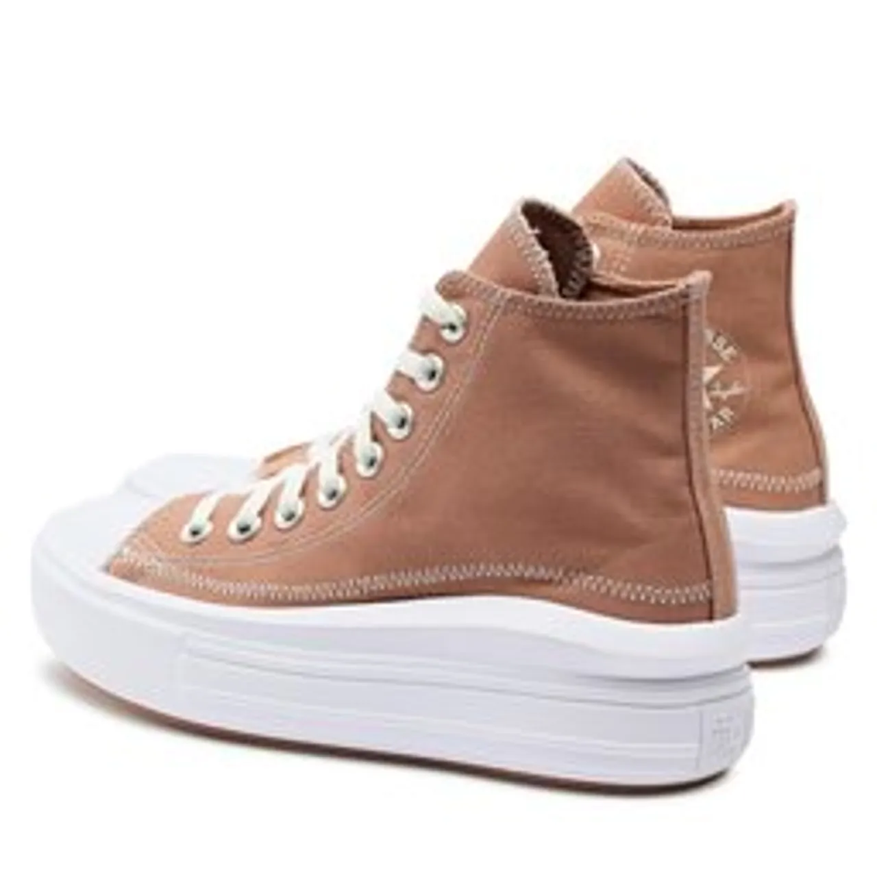 Sneakers aus Stoff Converse Chuck Taylor All Star Move A04672C Taupe/Red