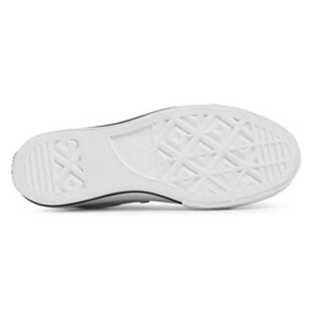 Sneakers aus Stoff Converse Ctas Lift Clean Hi 561676C White/Black/White