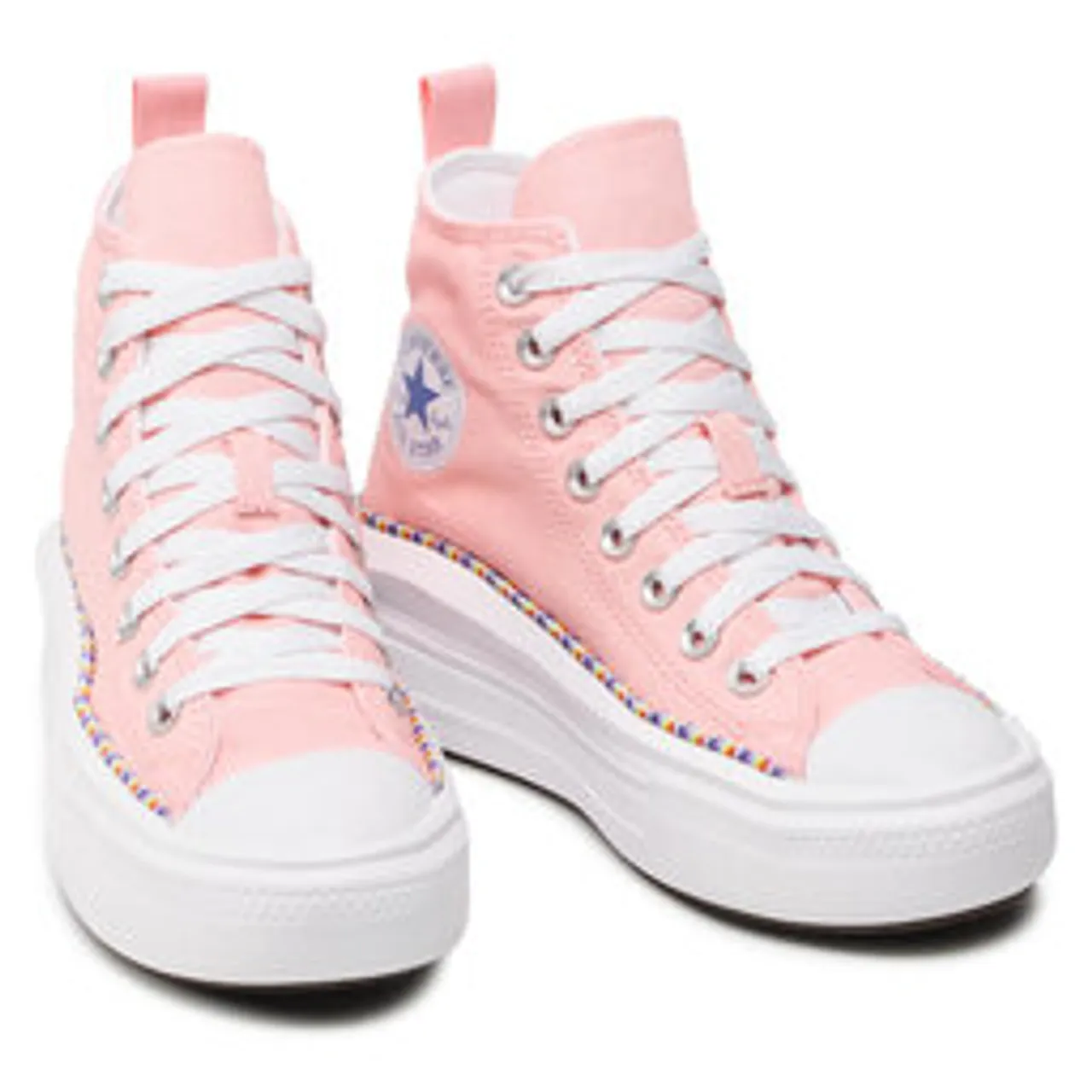 Sneakers aus Stoff Converse Ctas Move Hi 272853C Storm Pink/Washed Indigo/White