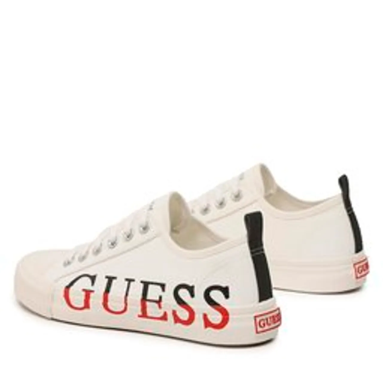 Sneakers aus Stoff Guess New Winners Low FM6NWL FAB12 WHITE
