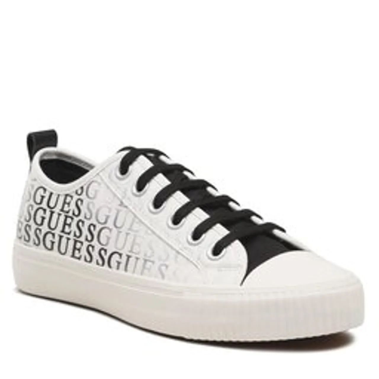 Sneakers aus Stoff Guess New Winners Low FM6NWL FAL12 WHITE