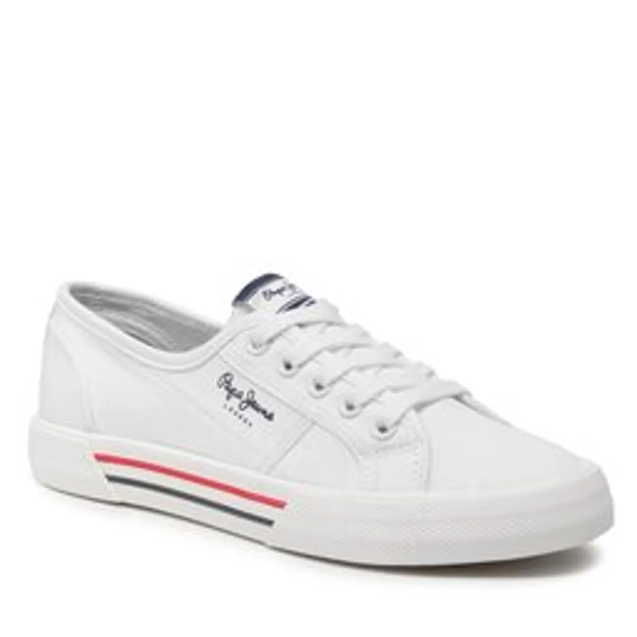 Sneakers aus Stoff Pepe Jeans Brady W Basic PLS31287 White 800