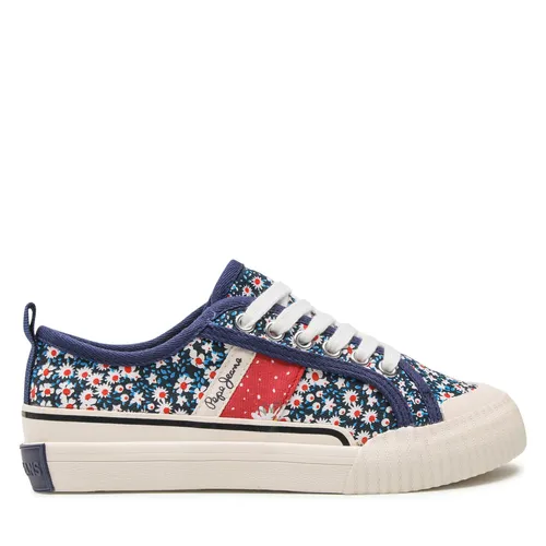 Sneakers aus Stoff Pepe Jeans Ottis Flower Girl PGS30541 Navy 595