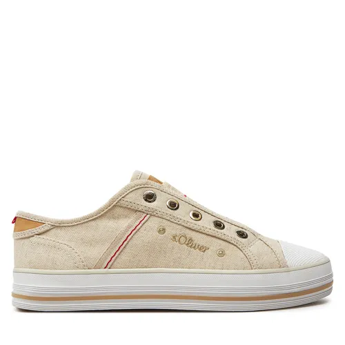Sneakers aus Stoff s.Oliver 5-24707-42 Beige 400