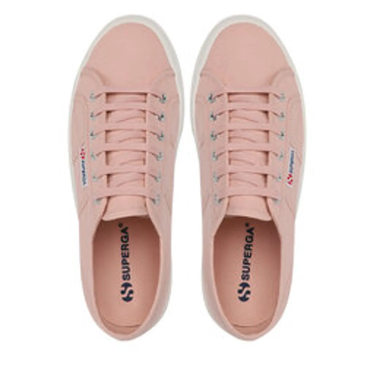Sneakers aus Stoff Superga 2740 Platforma S21384W Pink Blush-F/Avorio AKG