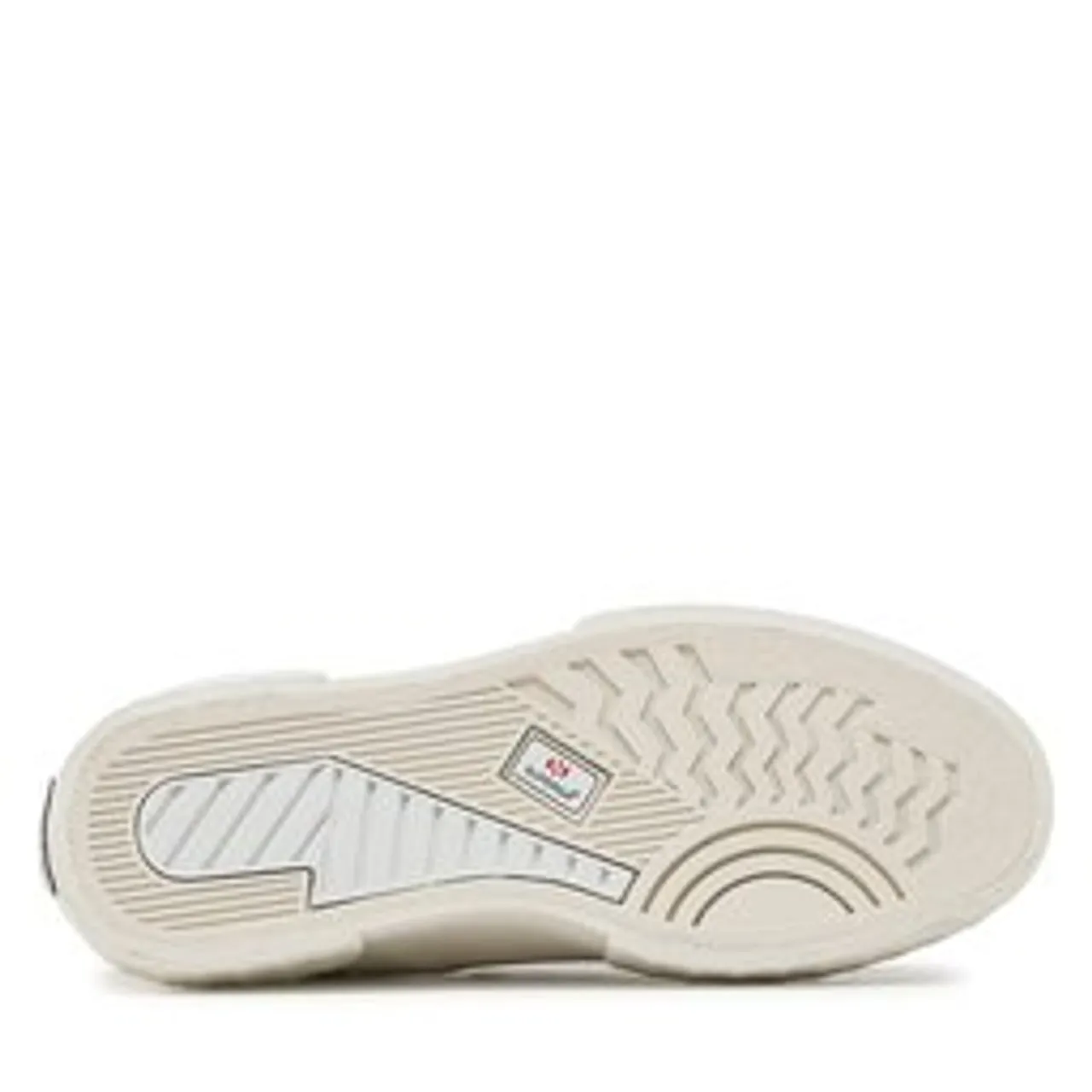 Sneakers aus Stoff Superga Stripe Platform 2631 S5111SW White/White Avorio