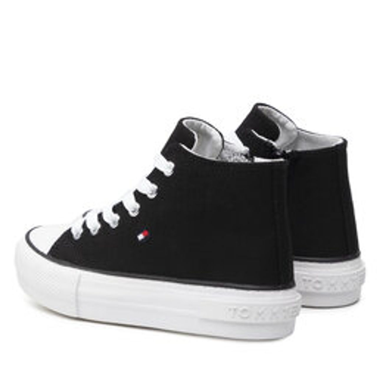 Sneakers aus Stoff Tommy Hilfiger High Top Lace-Up Sneaker T3A4-32119-0890 Black 999