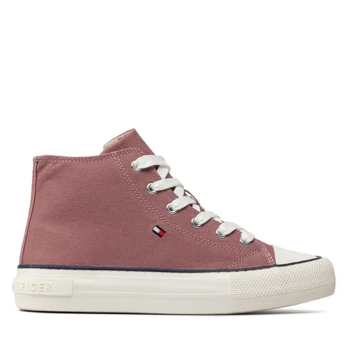 Sneakers aus Stoff Tommy Hilfiger High Top Lace-Up Sneaker T3A4-32119-0890 S Antique Rose 303