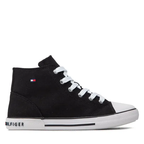 Sneakers aus Stoff Tommy Hilfiger Higt Top Lace-Up Sneaker T3X4-32209-0890 S Black 999