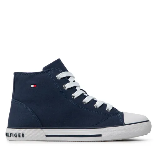 Sneakers aus Stoff Tommy Hilfiger Higt Top Lace-Up T3X4-32209-0890 S Blue 800