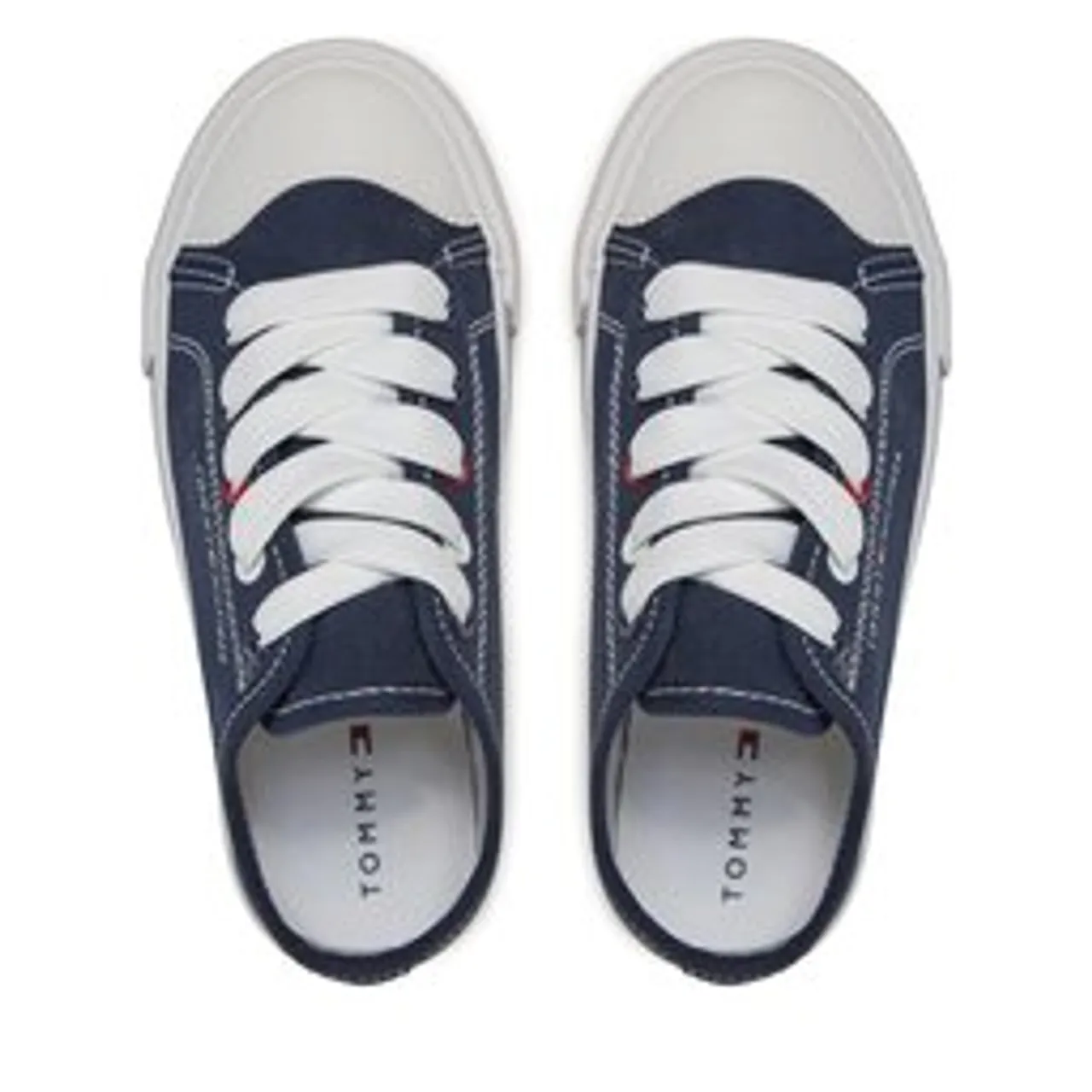 Sneakers aus Stoff Tommy Hilfiger Low Cut Lace-Up Sneaker T3X9-33324-089 M Blue 800