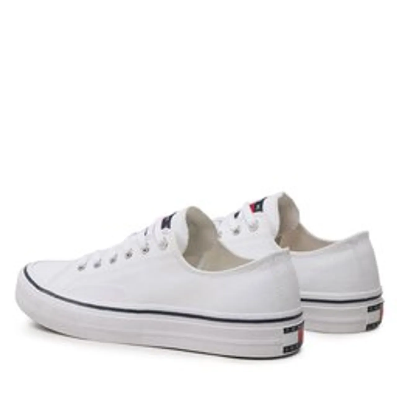 Sneakers aus Stoff Tommy Jeans Skate Canvas Ess EM0EM01175 White YBR