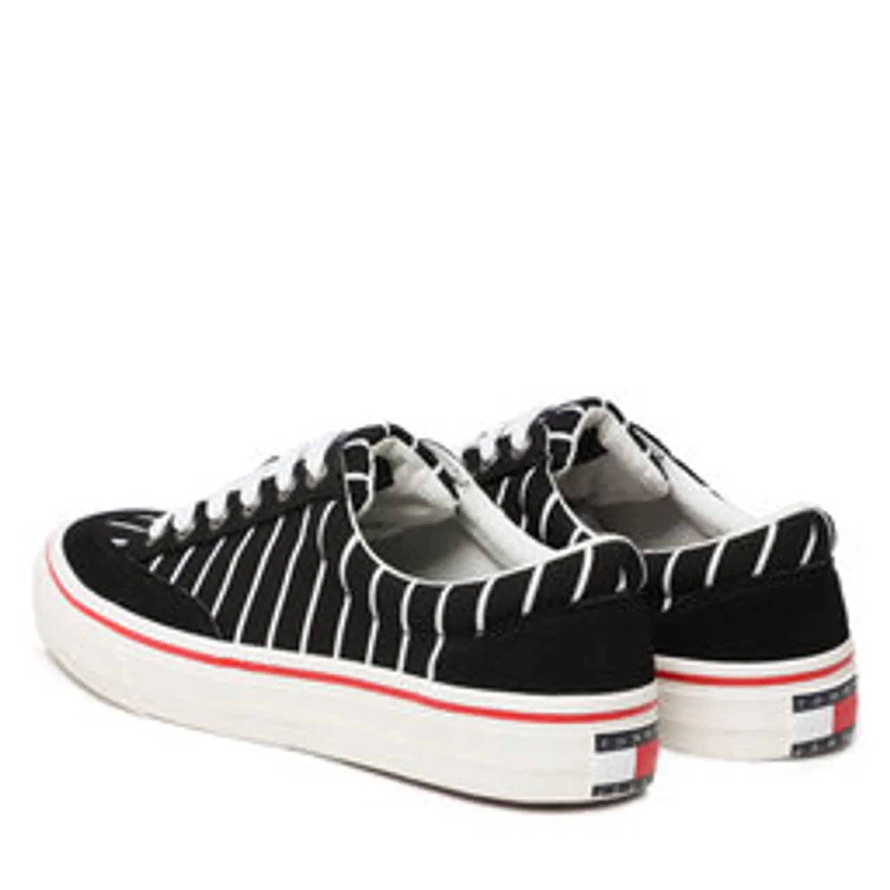 Sneakers aus Stoff Tommy Jeans Skate Canvas Stripes EM0EM01153 Black BDS