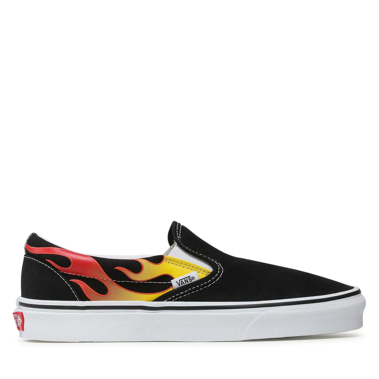 Sneakers aus Stoff Vans Classic Slip-On VN0A38F7PHN1 (Flame) Black/Black/Tr Wht