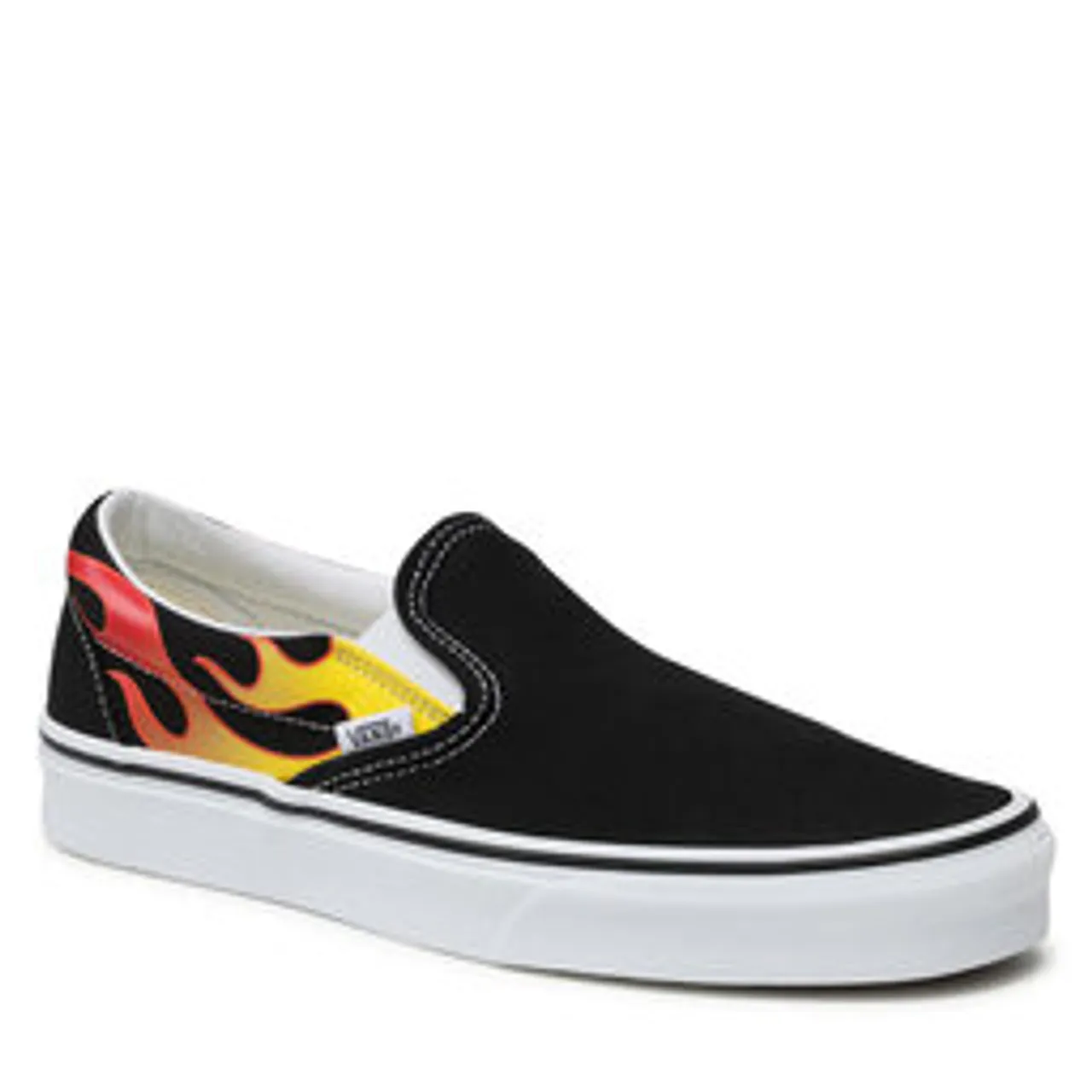 Sneakers aus Stoff Vans Classic Slip-On VN0A38F7PHN1 (Flame) Black/Black/Tr Wht
