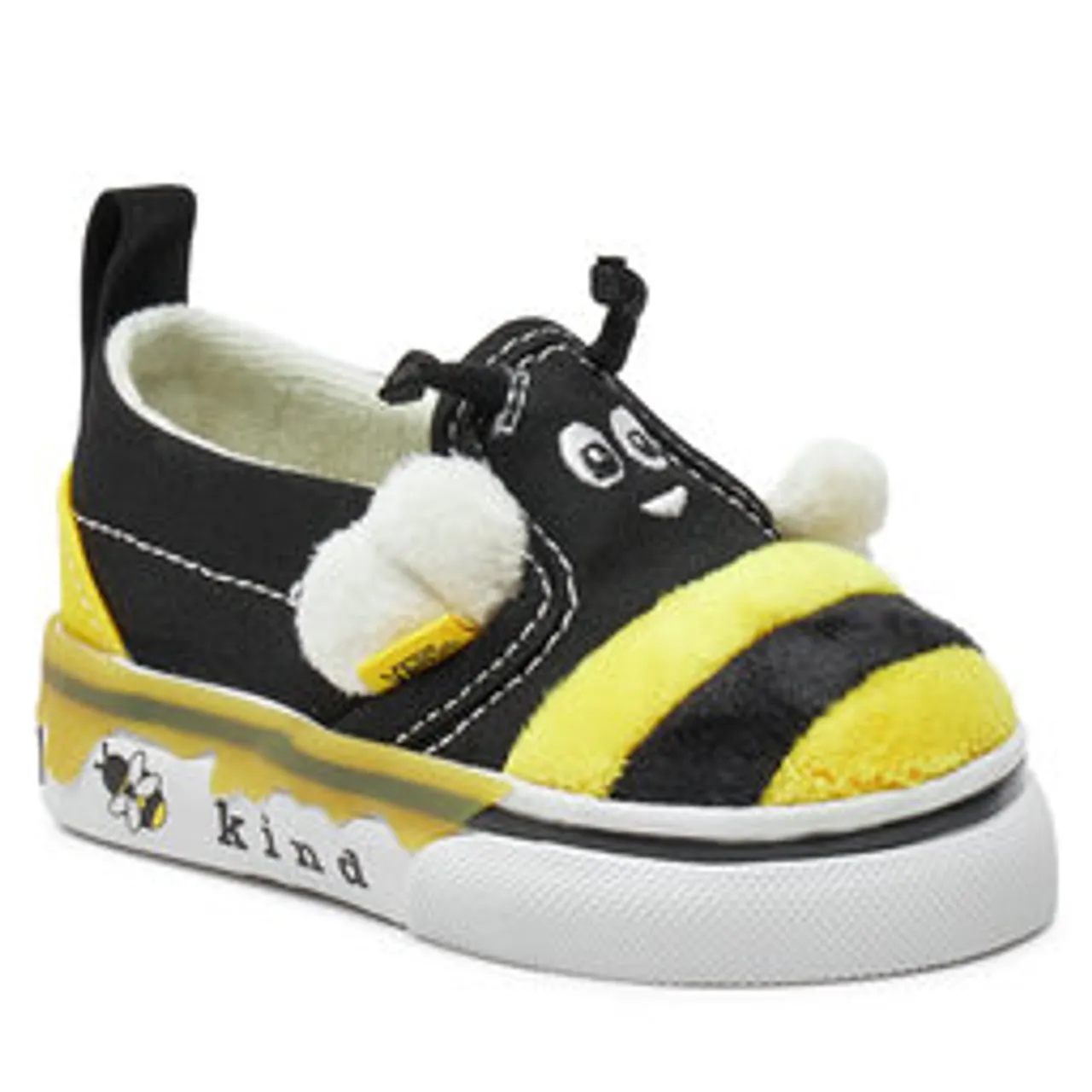 Sneakers aus Stoff Vans Slip-On V Bee VN000CMQY231 Black/Yellow