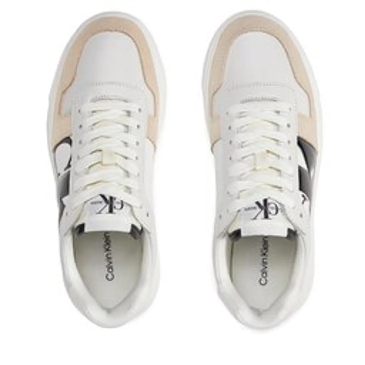 Sneakers Calvin Klein Chunky Cupsole Low Mix Nbs Dc YW0YW01415 Bright White/Creamy White/Black