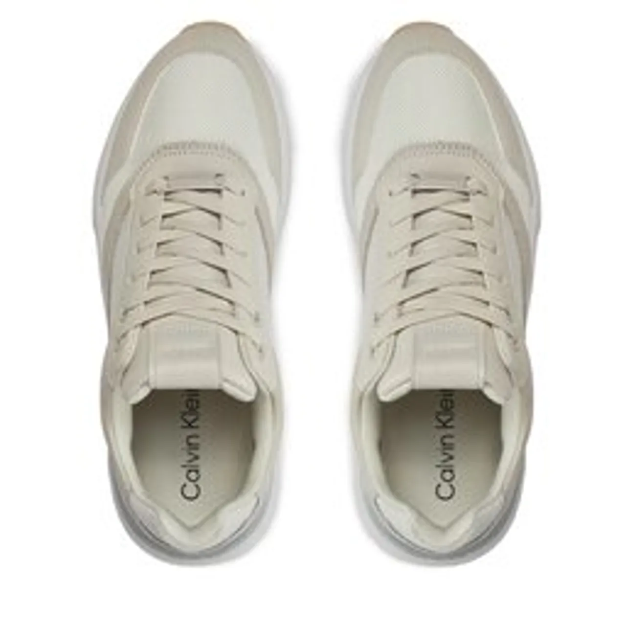 Sneakers Calvin Klein Flexi Runner - Nano Mono HW0HW01858 Dk Ecru ACG