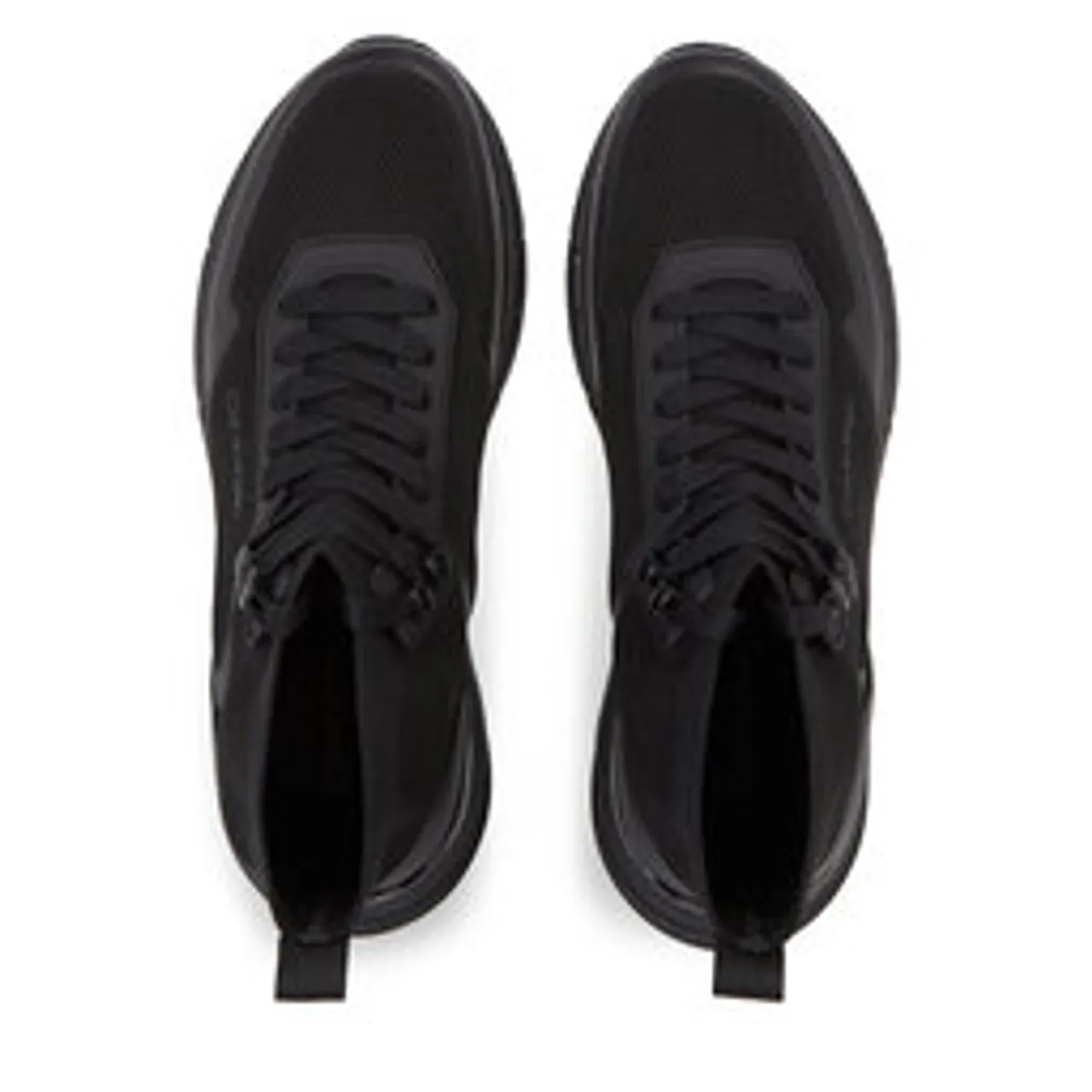 Sneakers Calvin Klein High Top Lace Up Knit HM0HM01267 Triple Black 0GJ