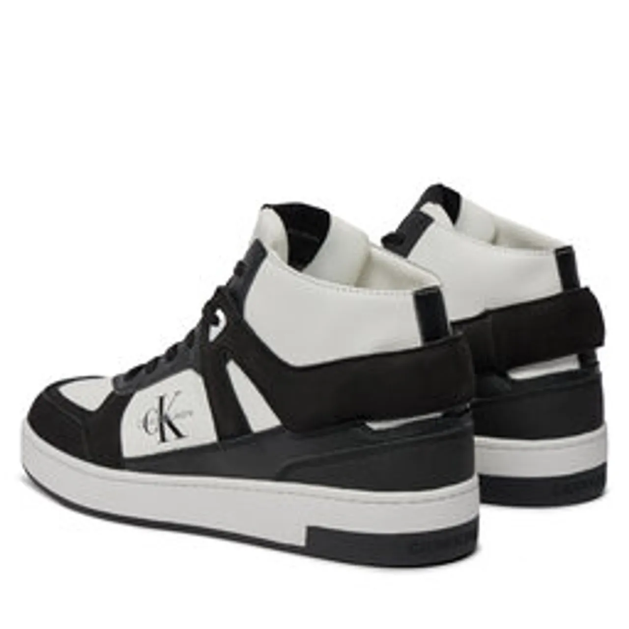 Sneakers Calvin Klein Jeans Basket Cupsole Mid Lth Ml Fad YM0YM00883 Bright White/Black 01W