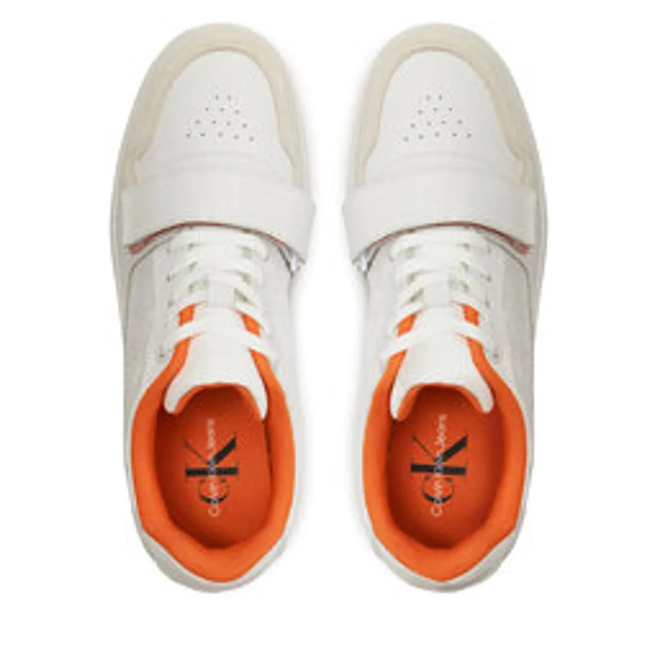 Sneakers Calvin Klein Jeans Basket Cupsple Velcro Softny YM0YM00609 Creamy White/Firecracker 0LD