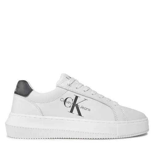 Sneakers Calvin Klein Jeans Chunky Cupsole Laceup Mon Lth Wn YW0YW00823 Bright White/Black 0LB