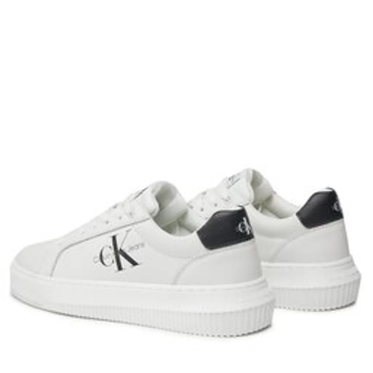 Sneakers Calvin Klein Jeans Chunky Cupsole Laceup Mon Lth Wn YW0YW00823 Bright White/Black 0LB
