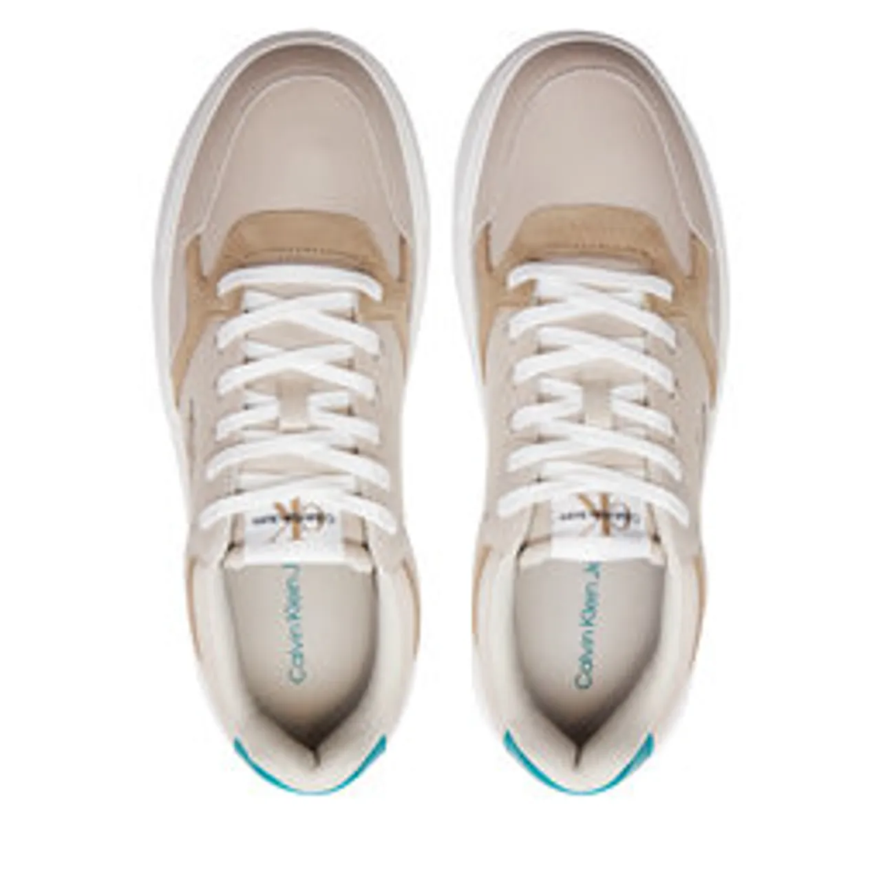 Sneakers Calvin Klein Jeans Chunky Cupsole Mix Ml Btw YM0YM00907 Eggshell/Travertine/Fanfare 02Y