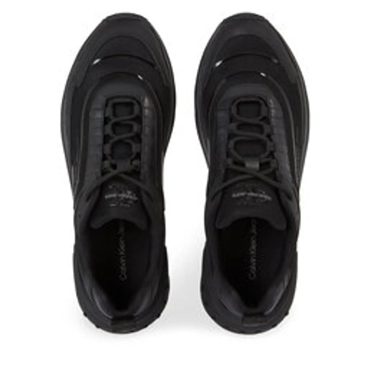 Sneakers Calvin Klein Jeans Chunky Runner Low Lace Refl YM0YM00777 Triple Black 0GT