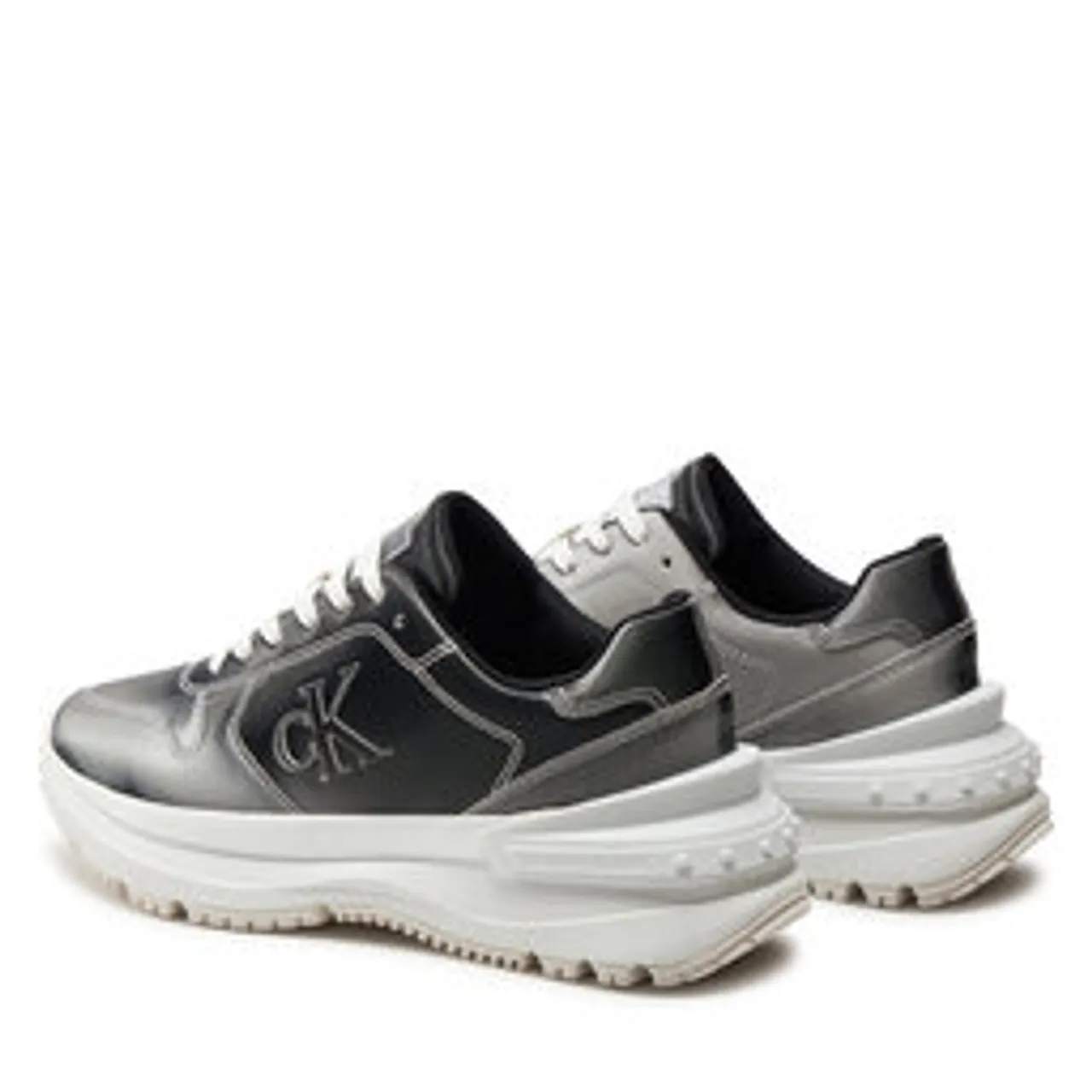 Sneakers Calvin Klein Jeans Chunky Runner Low V Mg Dc YW0YW01424 Metallic Silver/Bright White 0I0