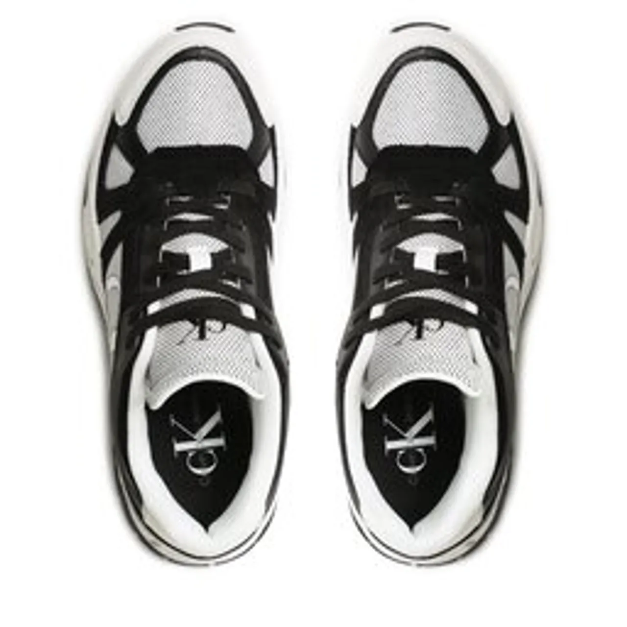 Sneakers Calvin Klein Jeans Chunky Runner Vibram Lth Mix YM0YM00719 Bright White/Black YBR