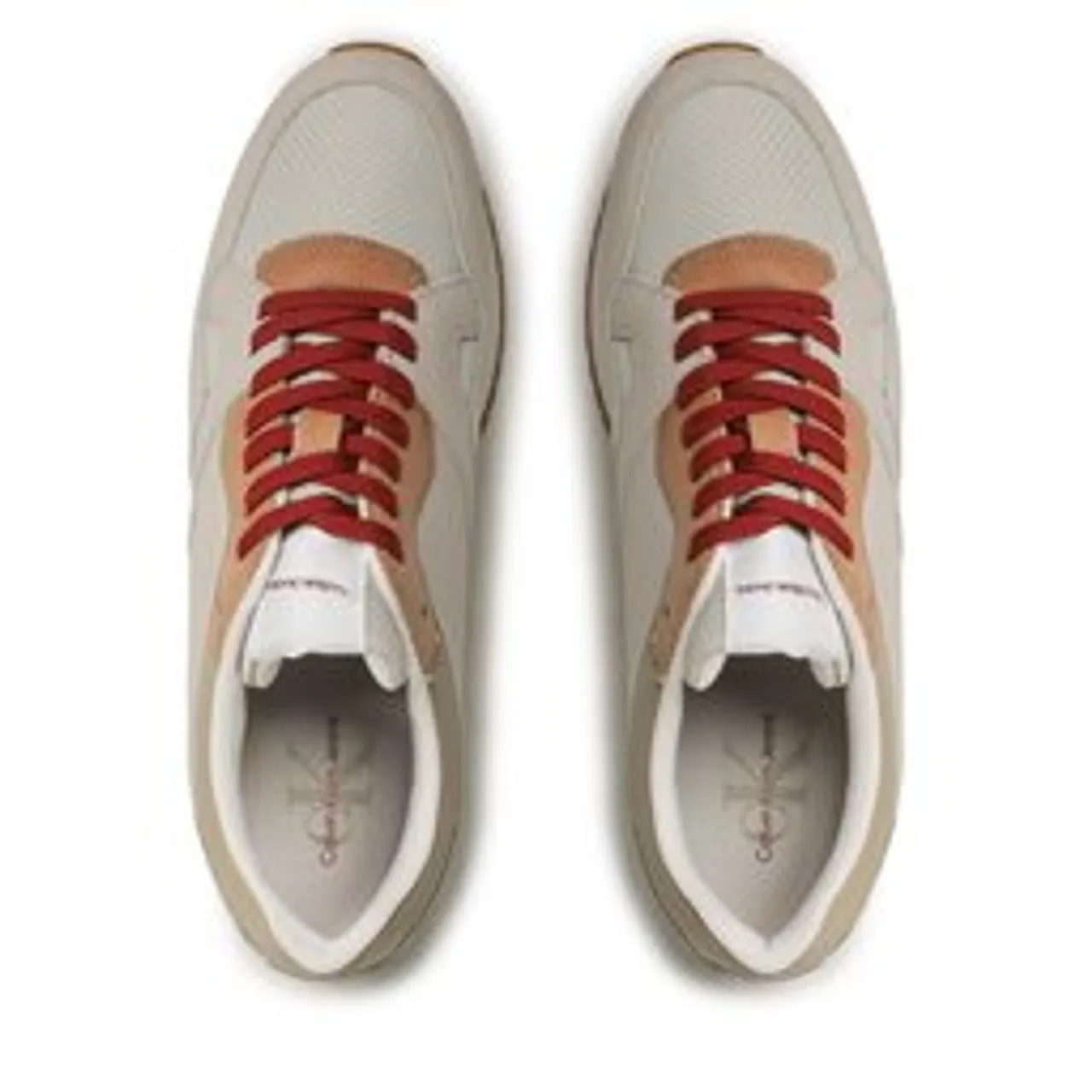 Sneakers Calvin Klein Jeans Retro Runner Fluo Contrast YM0YM00619 Eggshell/Travertine/Merlot 0F5
