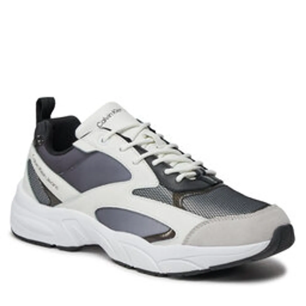 Sneakers Calvin Klein Jeans Retro Tennis Low Mix In Sat YM0YM00877 Black/Bright White 0GM
