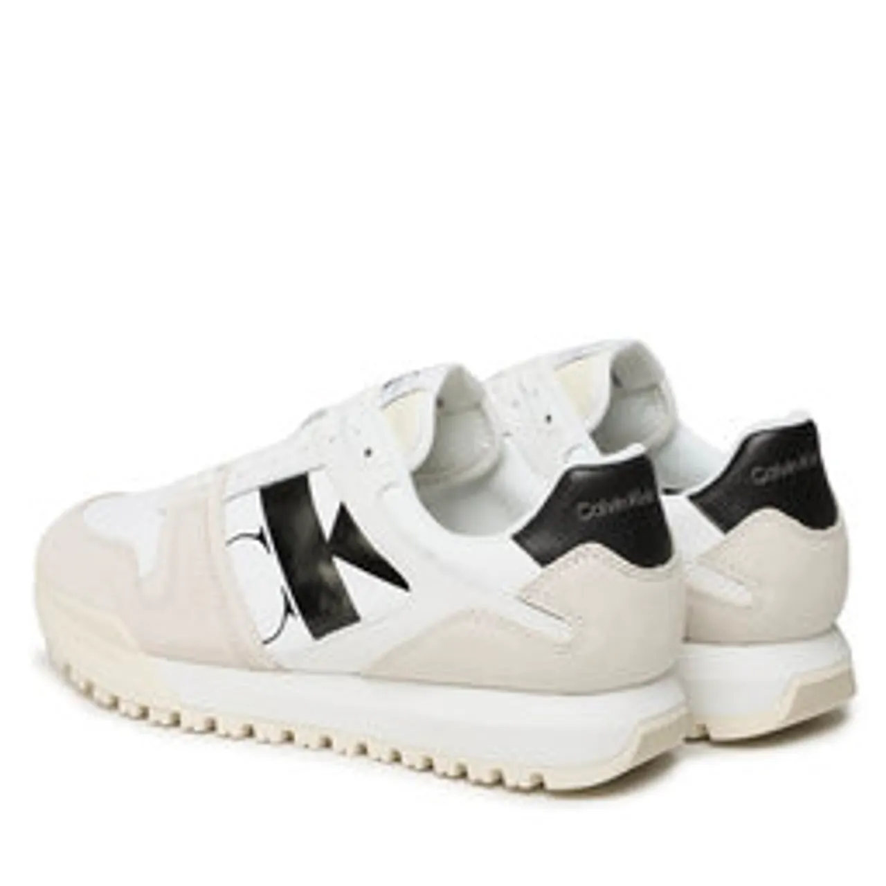 Sneakers Calvin Klein Jeans Toothy Run Laceup Low Lth Mix YM0YM00744 Bright White/Creamy White/Black YBR