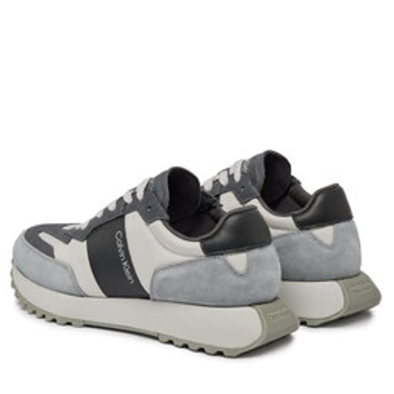 Sneakers Calvin Klein Low Top Lace Up Mix HM0HM00497 Granite Road/Magnet/Light Grey 0IO