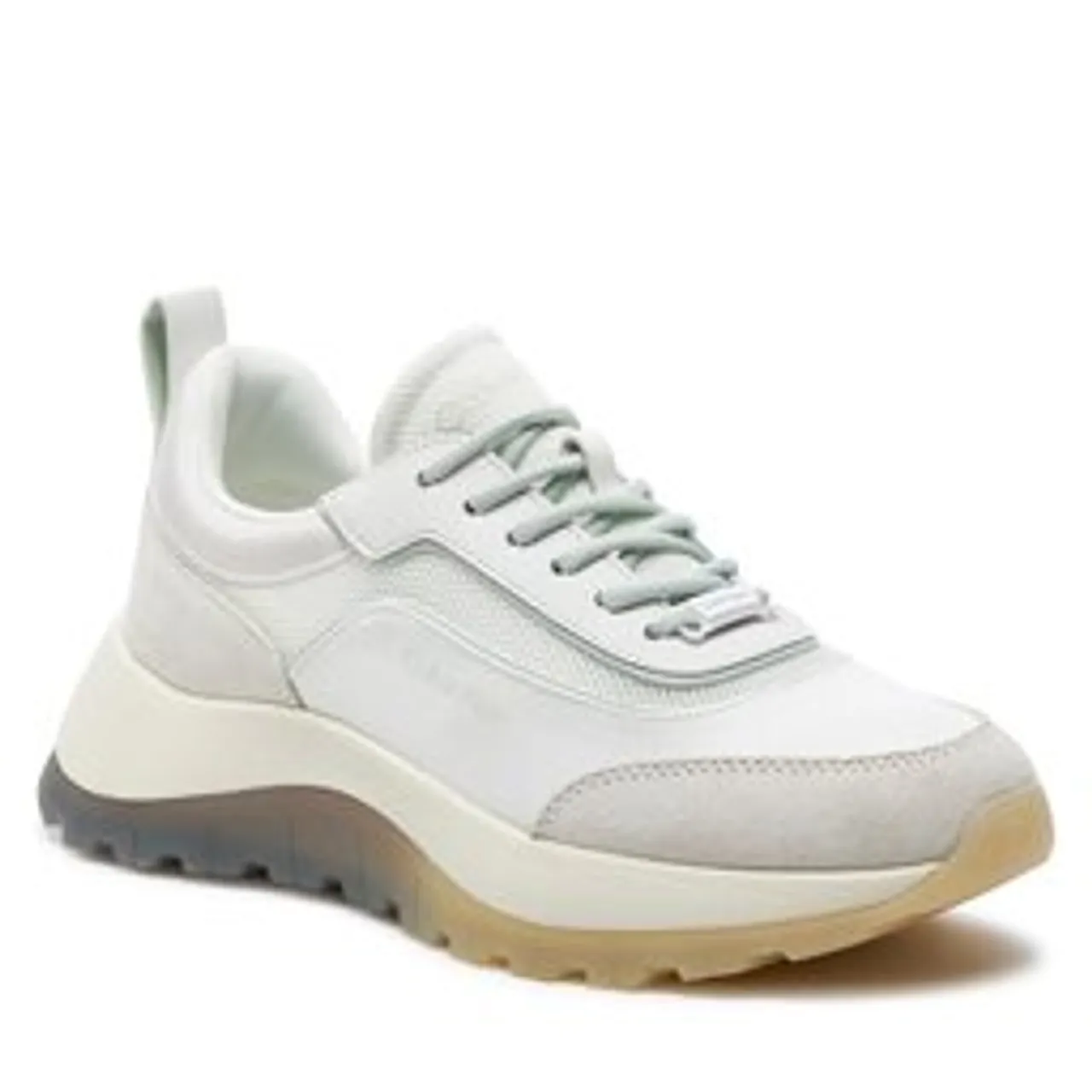 Sneakers Calvin Klein Runner Lace Up Mesh Mix HW0HW01905 White/Milky Green 01T