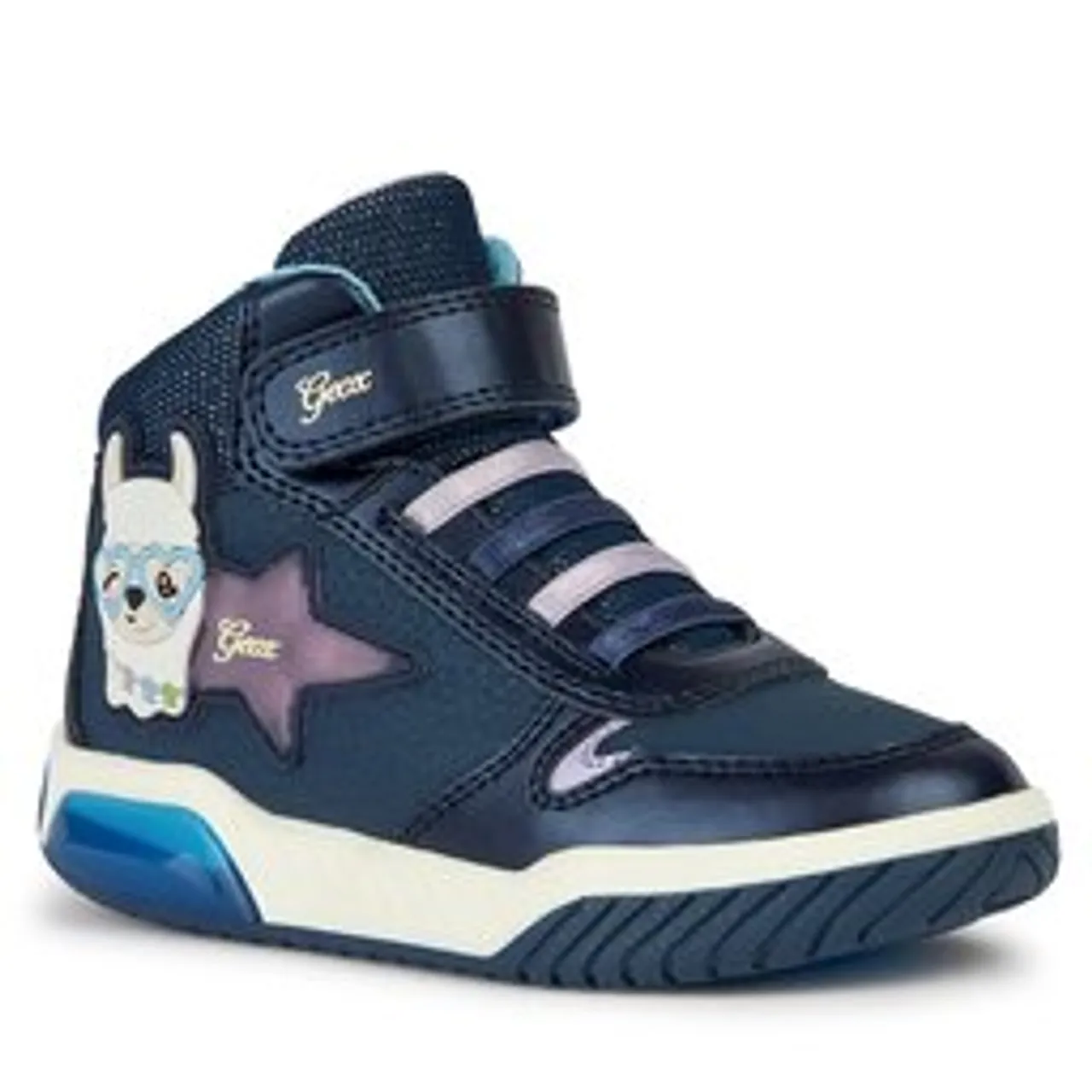 Sneakers Geox J Inek Girl J36ASC 0CENF C4215 S Navy/Lilac