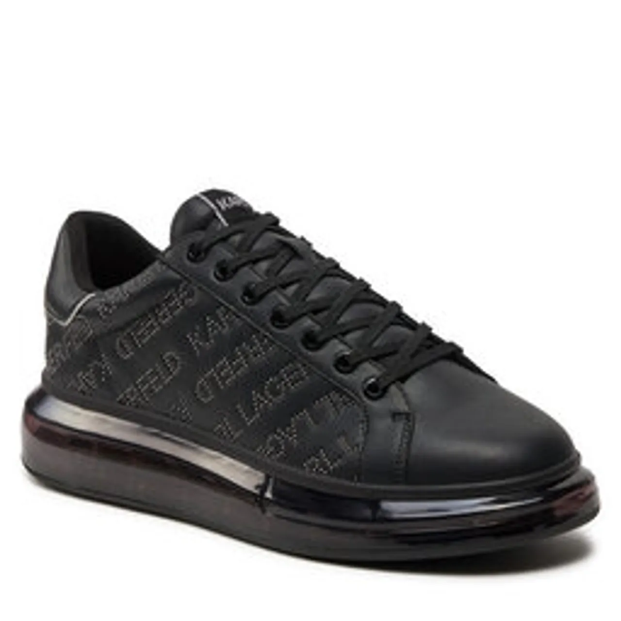 Sneakers KARL LAGERFELD KL52671 Black Lthr W/Dk Grey