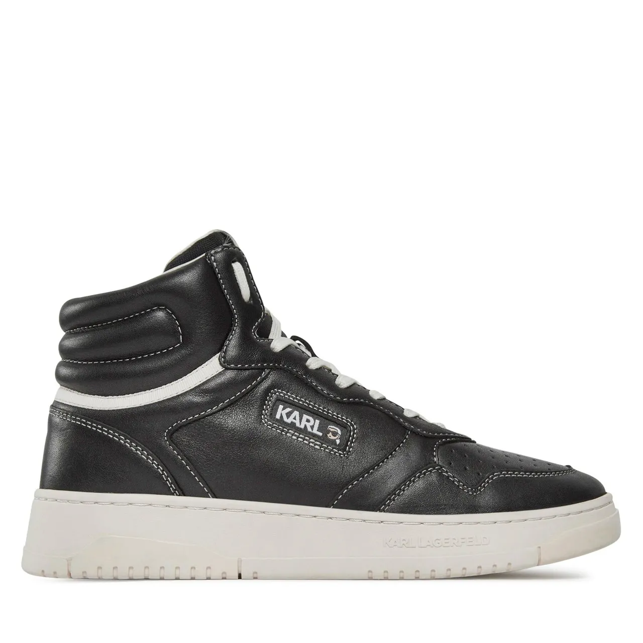 Sneakers KARL LAGERFELD KL53043 Black Lthr w/Off White