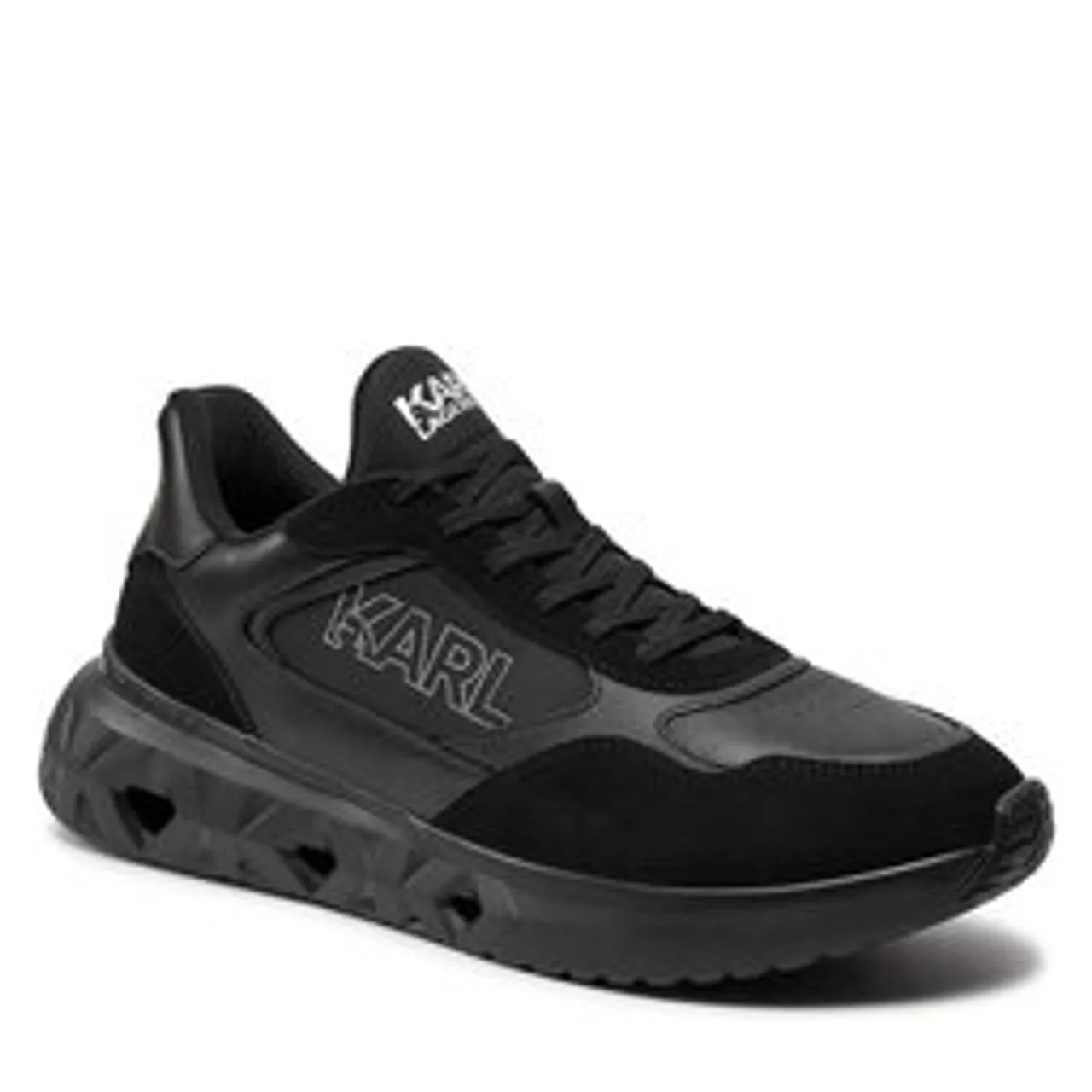 Sneakers KARL LAGERFELD KL54624 Black Lthr/Suede Mono 30X
