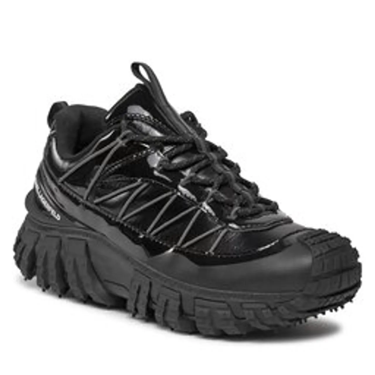 Sneakers KARL LAGERFELD KL63723 Black Lthr & Textile Mono
