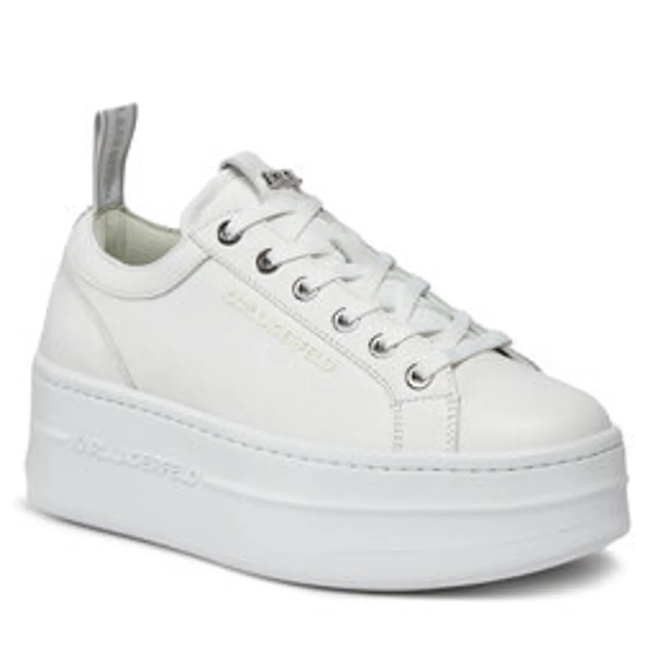 Sneakers KARL LAGERFELD KL65019 White Lthr/Textile 411
