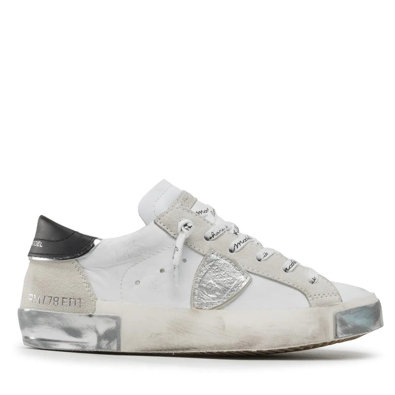 Sneakers Philippe Model Prsx PRLD MA02 Blanc Argent
