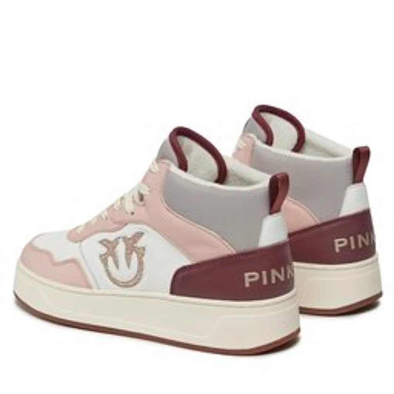 Sneakers Pinko Detroit 101690 A188 Off White/Rosa/Grigio B57