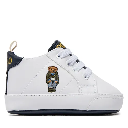 Sneakers Polo Ralph Lauren RL00202111 L White Smooth/Navy/Gold W/ Preppy Bear Mens
