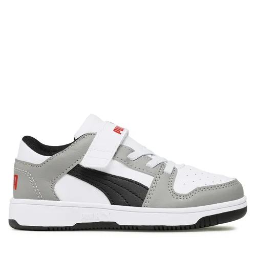 Sneakers Puma Rebound Layup Lo SL V PS 370492 20 Puma White-Puma Black-Concrete Gray-For All Time Red