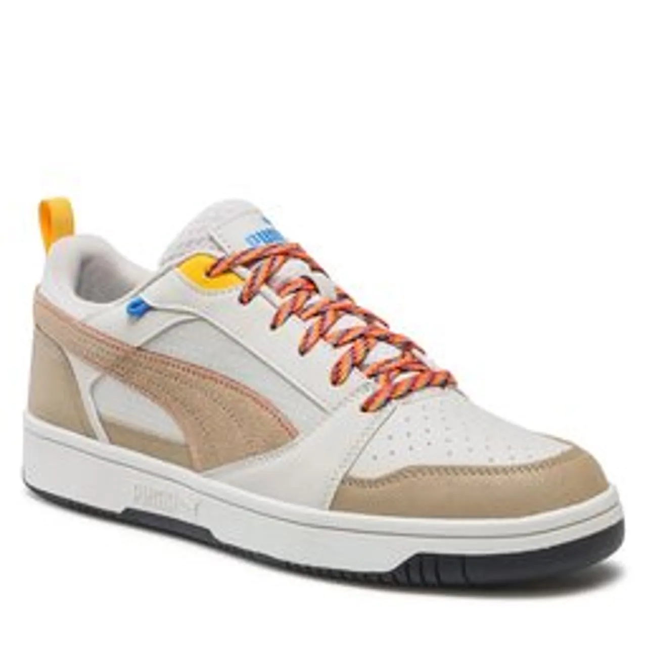 Sneakers Puma Rebound v6 Low Open 393581 02 Alpine Snow-Sand Dune-Hot Heat-Yellow Sizzle-Ultra Blue
