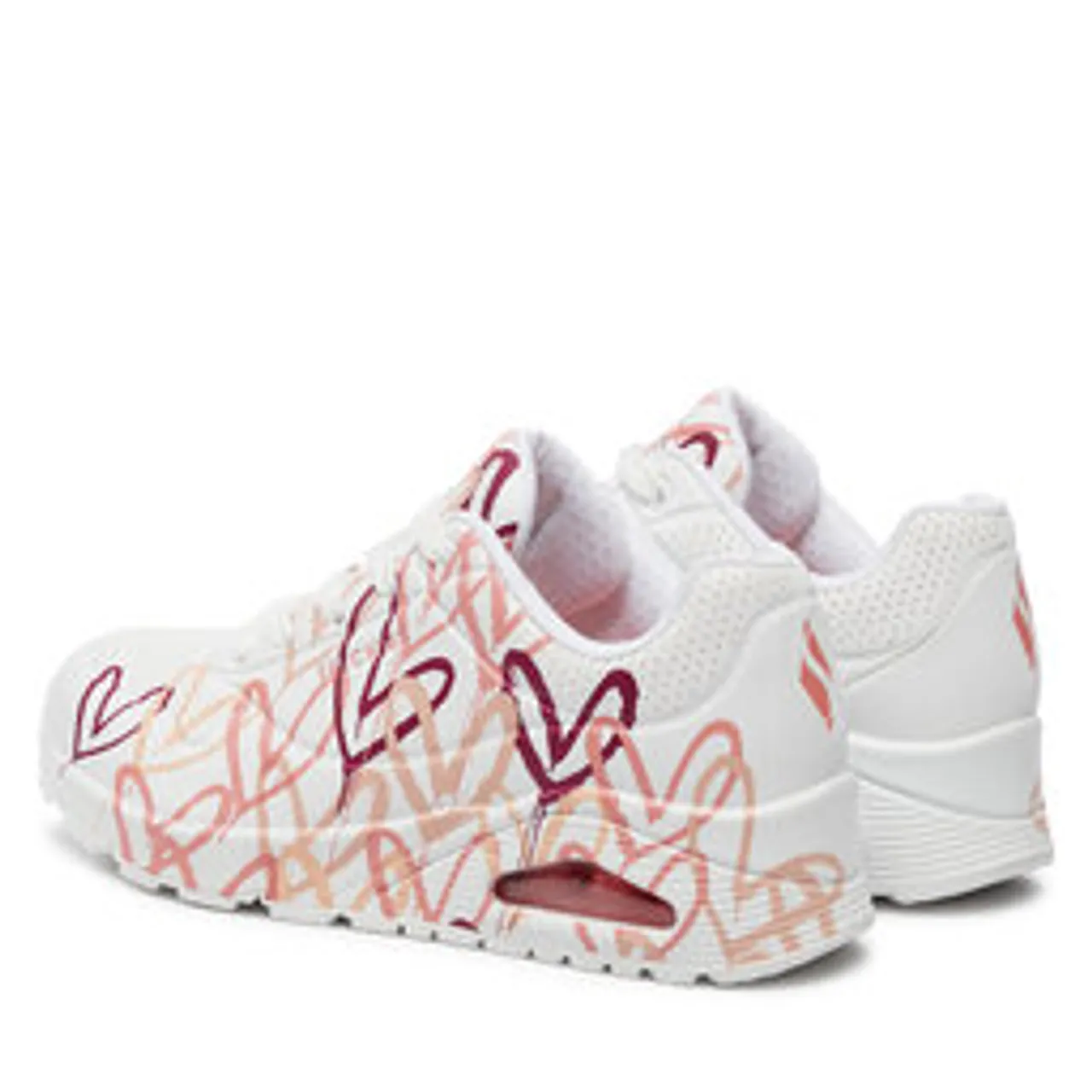 Sneakers Skechers Uno - Dripping In Love 155507/WCRL Weiß