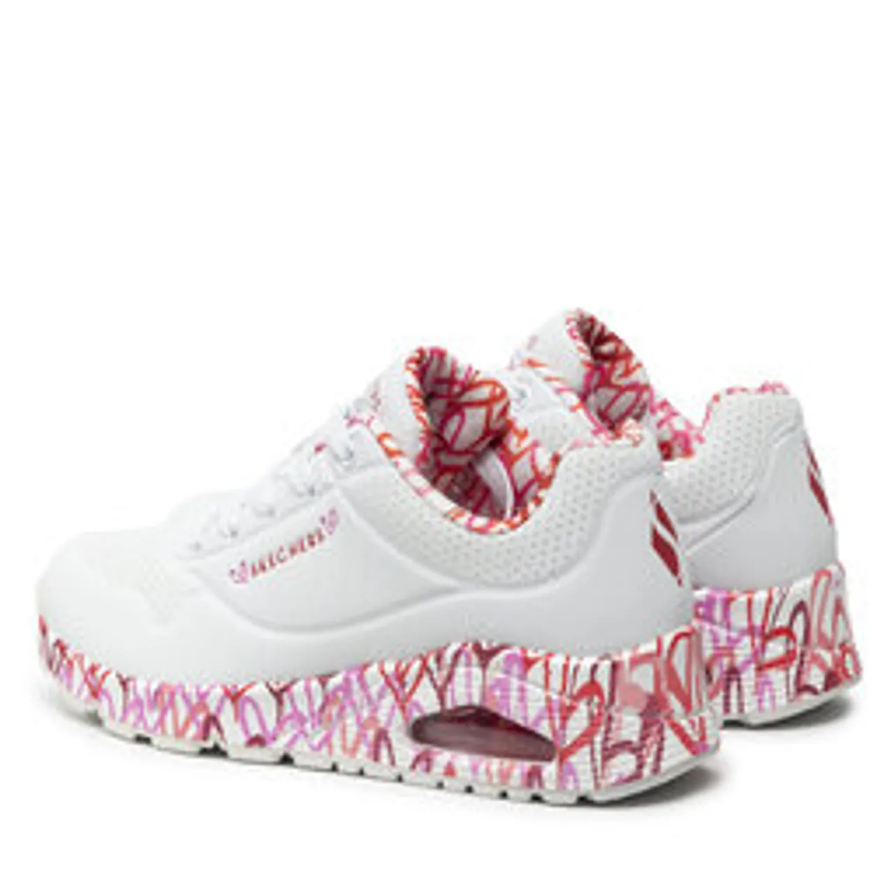 Sneakers Skechers Uno Loving Love 155506/WRPK White/Red/Pink